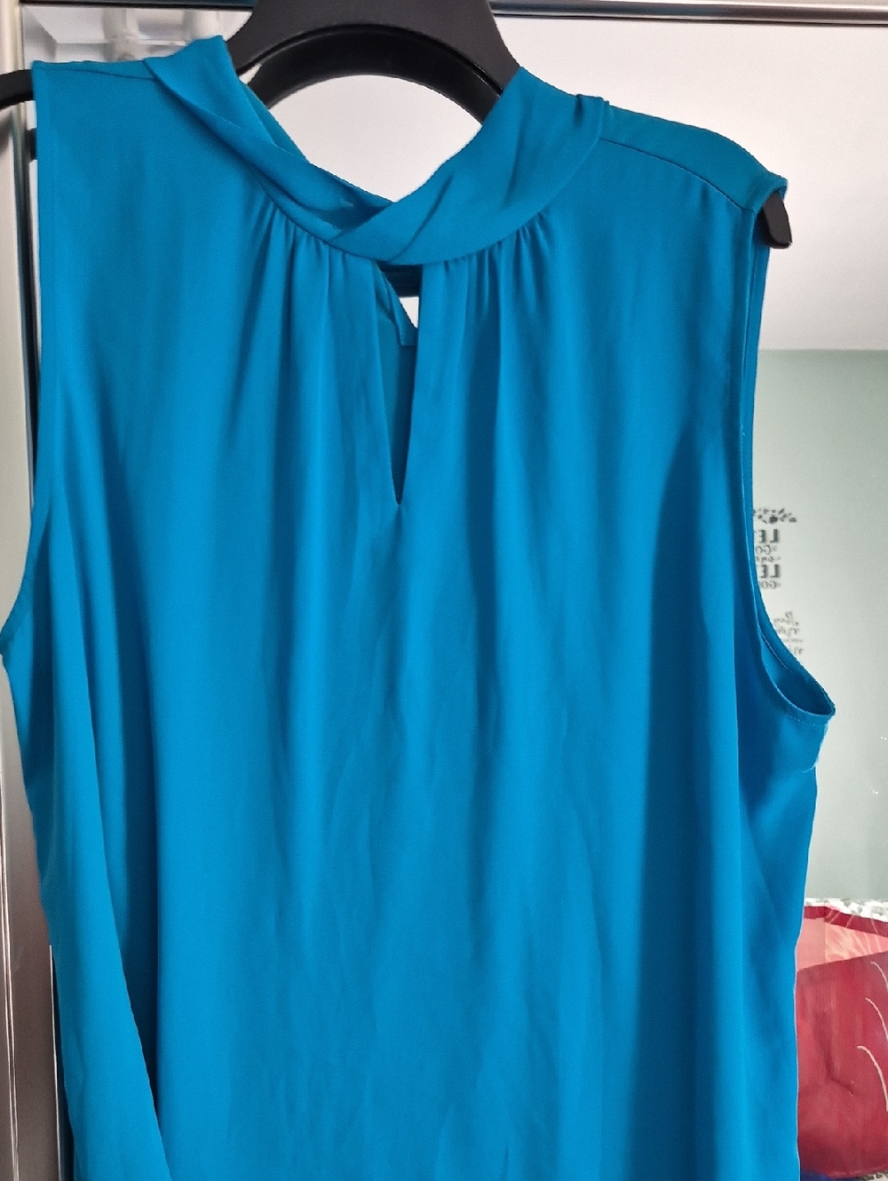 Ann Taylor Sleeveless Twist-Neck Camisole — Teal